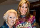 Máxima de Holanda arriesga y gana con un look multicolor junto a su suegra