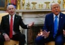 Trump y Netanyahu en la conferencia de prensa de la Casa Blanca